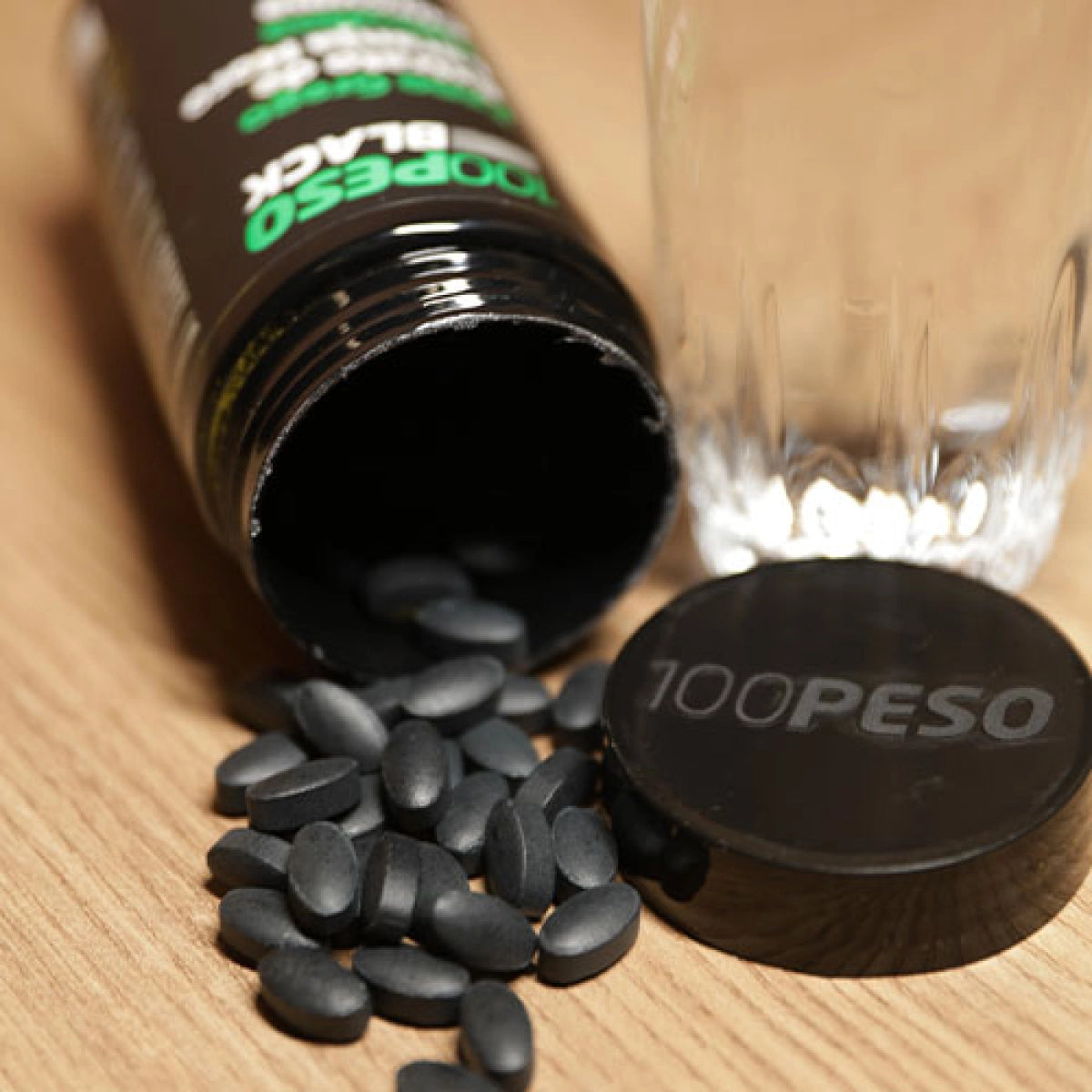2 Potes 100PESO Black + 1 Pote Clorella