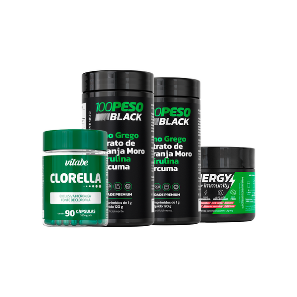 2 100PESO Black + Energy + Clorella